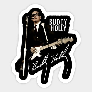 Buddy Holly Signature Men Sticker